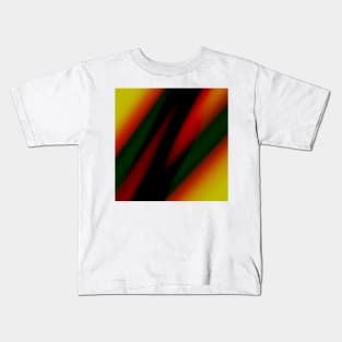 yellow blue red green abstract texture Kids T-Shirt